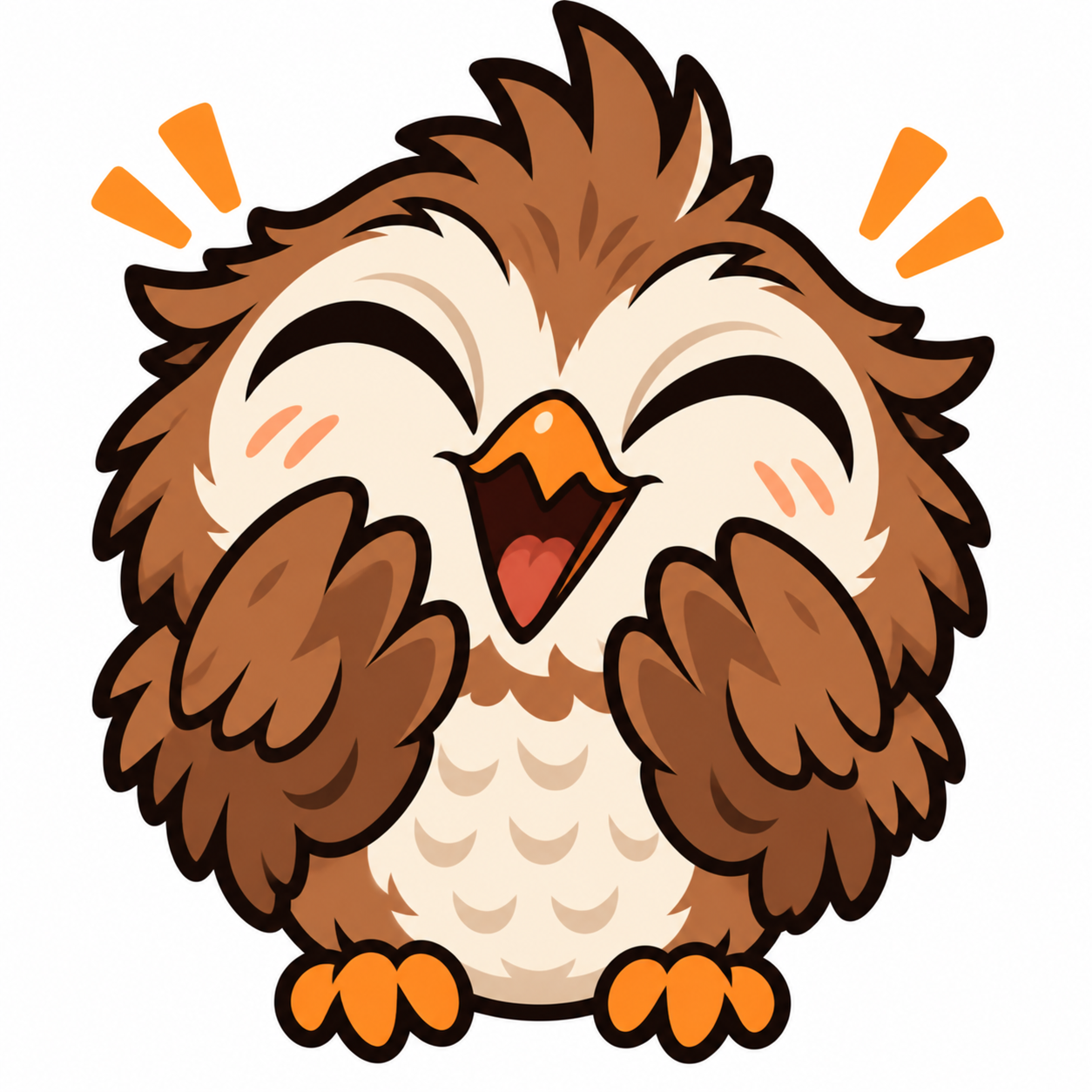 The owl laughing